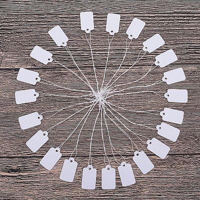 White Rectangle Jewelry Price Tags TOOL-C003-02-1