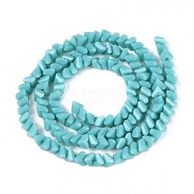 Opaque Glass Beads Strands GLAA-N019-4mm-19-1
