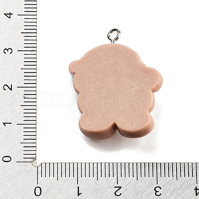 Christmas Theme Opaque Resin Pendants RESI-F054-A07-1