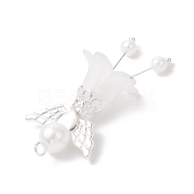 Frosted Acrylic Pendants PALLOY-JF04048-1