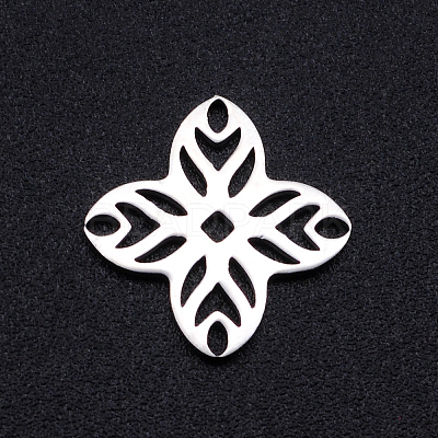 Non-Tarnish 201 Stainless Steel Filigree Joiners Links STAS-S105-JN887-1-1