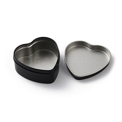 Tinplate Iron Heart Shaped Candle Tins CON-NH0001-02D-1