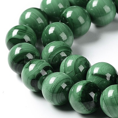 Natural Malachite Beads Strands G-F571-27AB1-16mm-1
