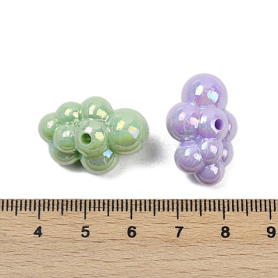 Opaque Acrylic Beads OACR-C022-18-1