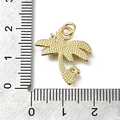 Brass Micro Pave Cubic Zirconia Pendants KK-C090-12G-1