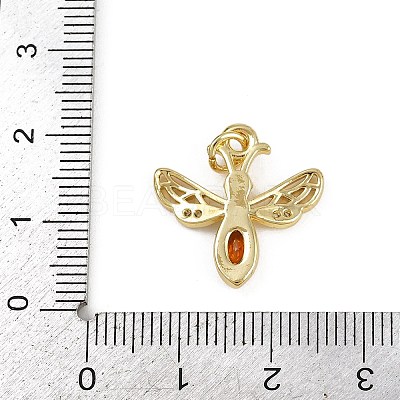 Brass Micro Pave Cubic Zirconia Pendants KK-D409-37G-B-1