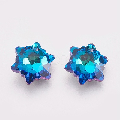 K9 Glass Rhinestone Pendants GLAA-F083-03A-02-1