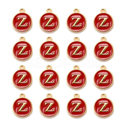 Golden Plated Alloy Enamel Charms X-ENAM-S118-03Z-1