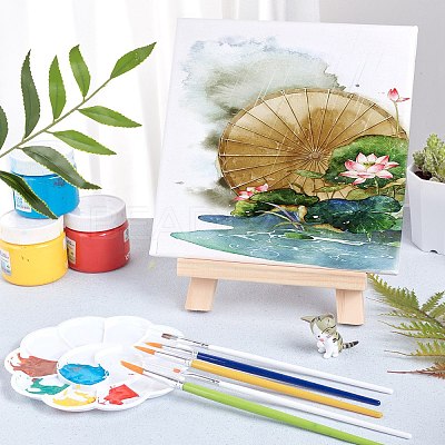 Folding Pine Wood Tabletop Easel AJEW-NB0001-62-1
