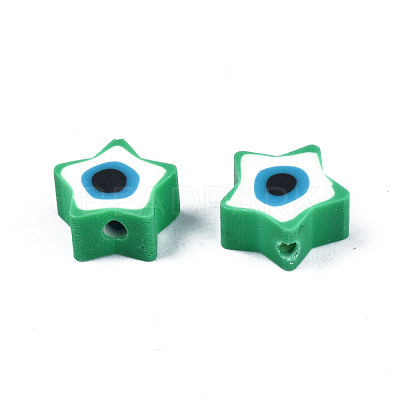 Handmade Polymer Clay Beads CLAY-T019-09A-1