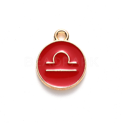 Alloy Enamel Pendants LS-ENAM-S124-01B-07K-1