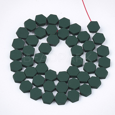 Spray Painted Non-magnetic Synthetic Hematite Beads Strands G-T116-03C-14-1