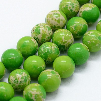 Synthetic Imperial Jasper Beads Strands G-I199-35-8mm-C-1