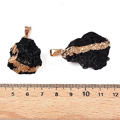 Raw Rough Natural Tourmaline Pendants G-T138-174A-1