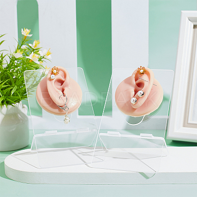 2Pcs Soft Silicone Ear Displays Mould for Earring Display ODIS-NB0001-39-1
