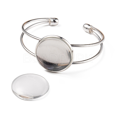 DIY Blank Dome Bangle Making Kit DIY-FS0003-50S-1