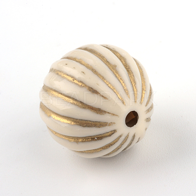 Round Plating Acrylic Beads PACR-Q102-51A-1