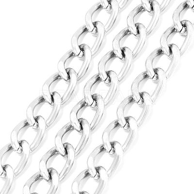 Aluminium Twisted Curb Chains X-CHA-K001-06S-1