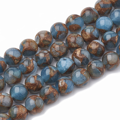 Natural Chalcedony Beads Strands X-G-S333-10mm-014C-1