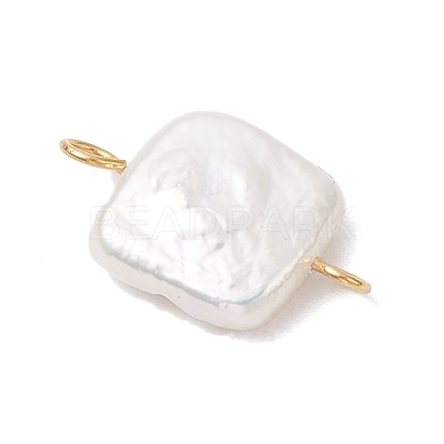 Natural Keshi Pearl Connector Charms PALLOY-JF04243-02-1