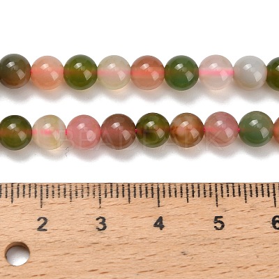Natural Agate Beads Strands G-F814-A02-6mm-1