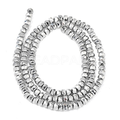 Electroplate Glass Beads Strands GLAA-Q105-03U-1