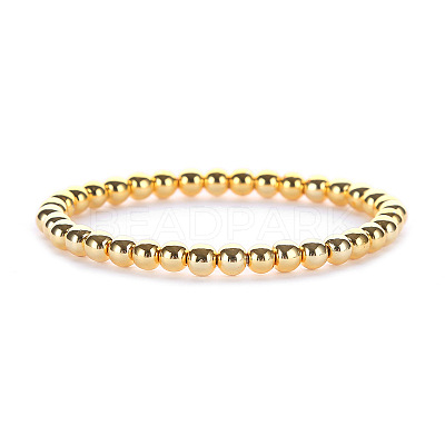 Synthetic Non-magnetic Hematite Beaded Stretch Bracelets for Men Women LS-YP2747-4-1