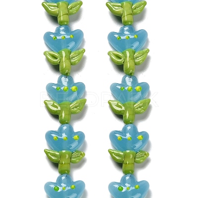 Handmade Lampwork Beads Strands LAMP-A005-03B-1