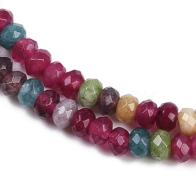 Natural White Jade Beads Strands X-G-Z069-01D-1
