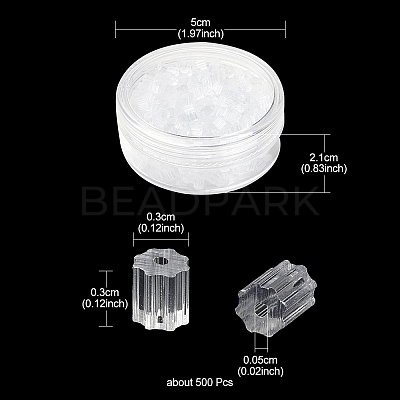500Pcs Plastic Ear Nuts KY-YW0001-26-1
