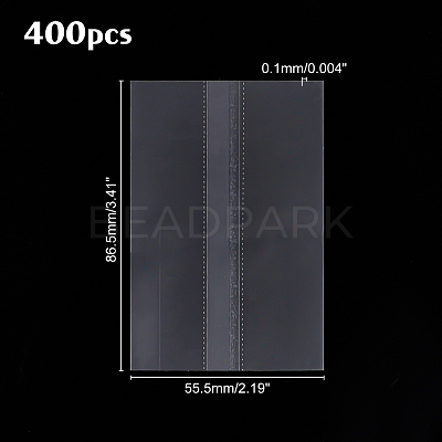 400Pcs Frosted Heat Shrink Sheets Film DIY-PH0006-14-1