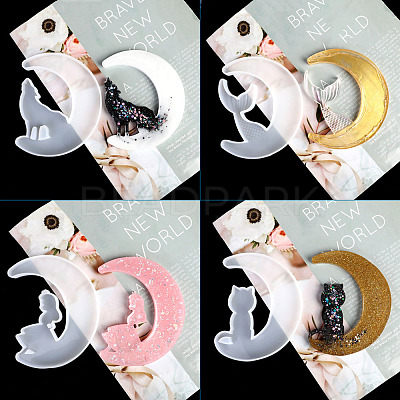 DIY Silicone Moon Molds Kits DIY-TA0008-30-1