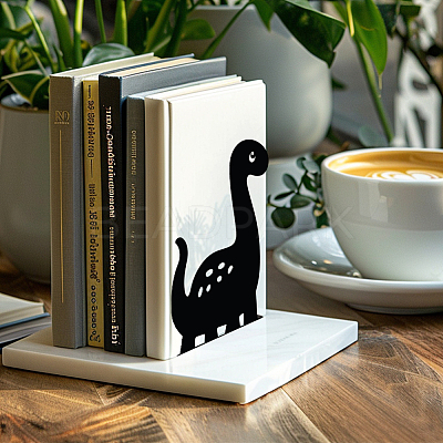 Non-Skid Iron Bookend Display Stands AJEW-WH0548-023-1