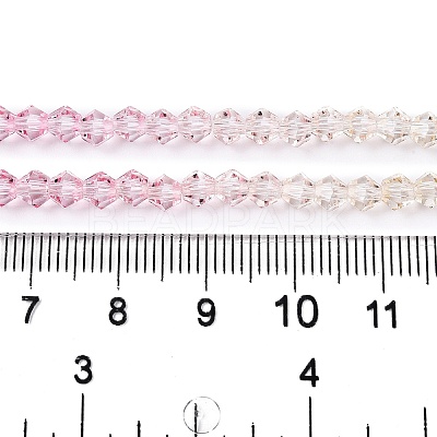 Gradient Color Baking Paint Glass Bead Strands DGLA-A039-T2mm-A01-1