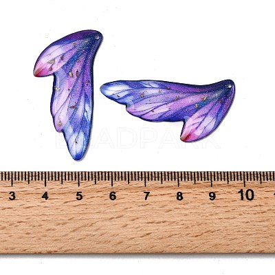 2Pcs Transparent Epoxy Resin Pendants RESI-A044-05C-1