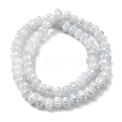 Pearl Luster Plated Electroplate Glass Beads GLAA-G106-02A-PL03-1