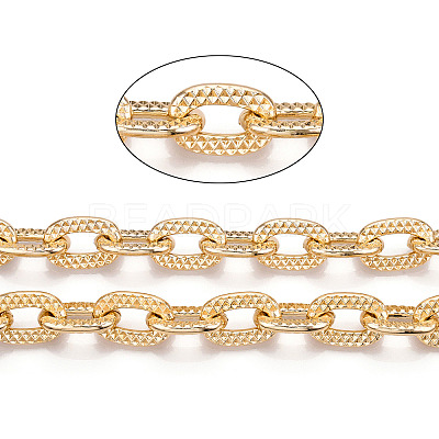 Aluminum Textured Cable Chain CHA-N003-45KCG-1