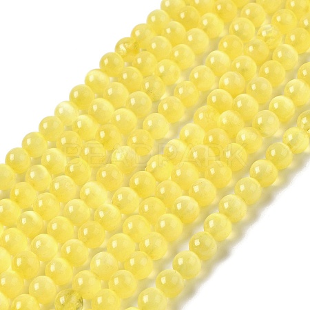 Natural Selenite Dyed Beads Strands G-P493-02B-1