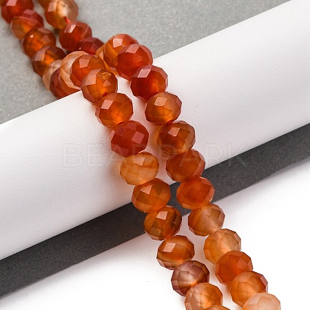 Natural Red Agate(Dyed & Heated) Beads Strands G-K380-A49-07-1