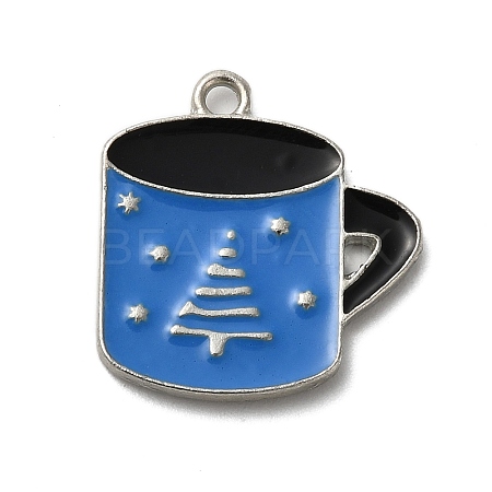 Winter Theme Alloy Enamel Pendants ENAM-M002-05F-P-1