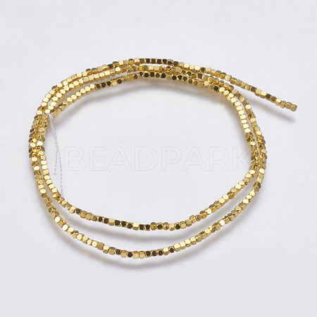 Electroplate Non-magnetic Synthetic Hematite Bead Strands G-K237-08P-1