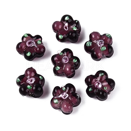 Handmade Lampwork Beads Strands LAMP-D015-08B-01-1