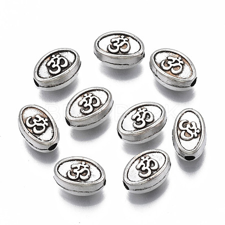 Tibetan Style Alloy Beads TIBEB-N007-037-1