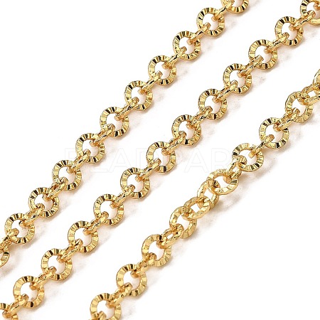Brass Textured Oval Chains CHC-C014-23G-1