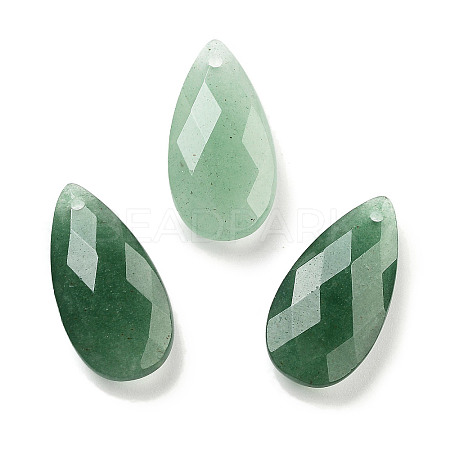 Natural Green Aventurine Pendants G-H007-08H-1