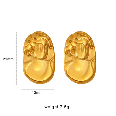 304 Stainless Steel Stud Earrings WG29ED6-05-1