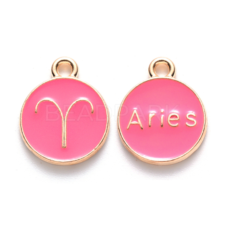 Alloy Enamel Pendants X-ENAM-S124-01A-03A-1