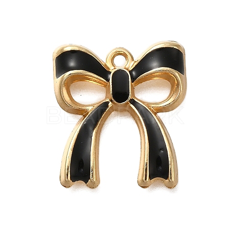 Rack Plating Alloy Enamel Pendants X1-ENAM-S021-04G-F-1