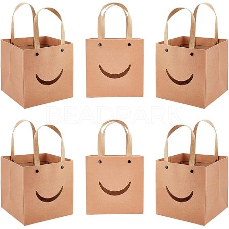 Funny Craft Paper Handbags CARB-WH0018-02A-1