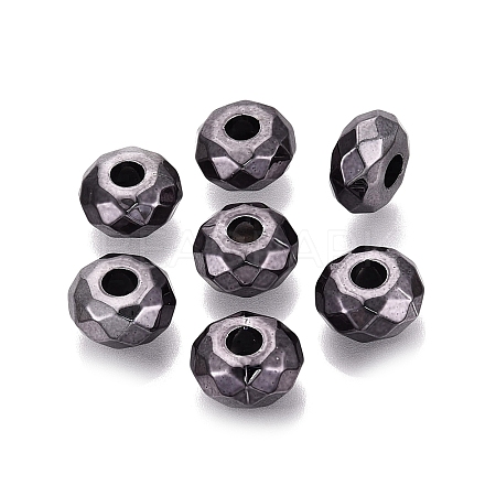 UV Plating Acrylic European Beads OACR-E033-22-02-1